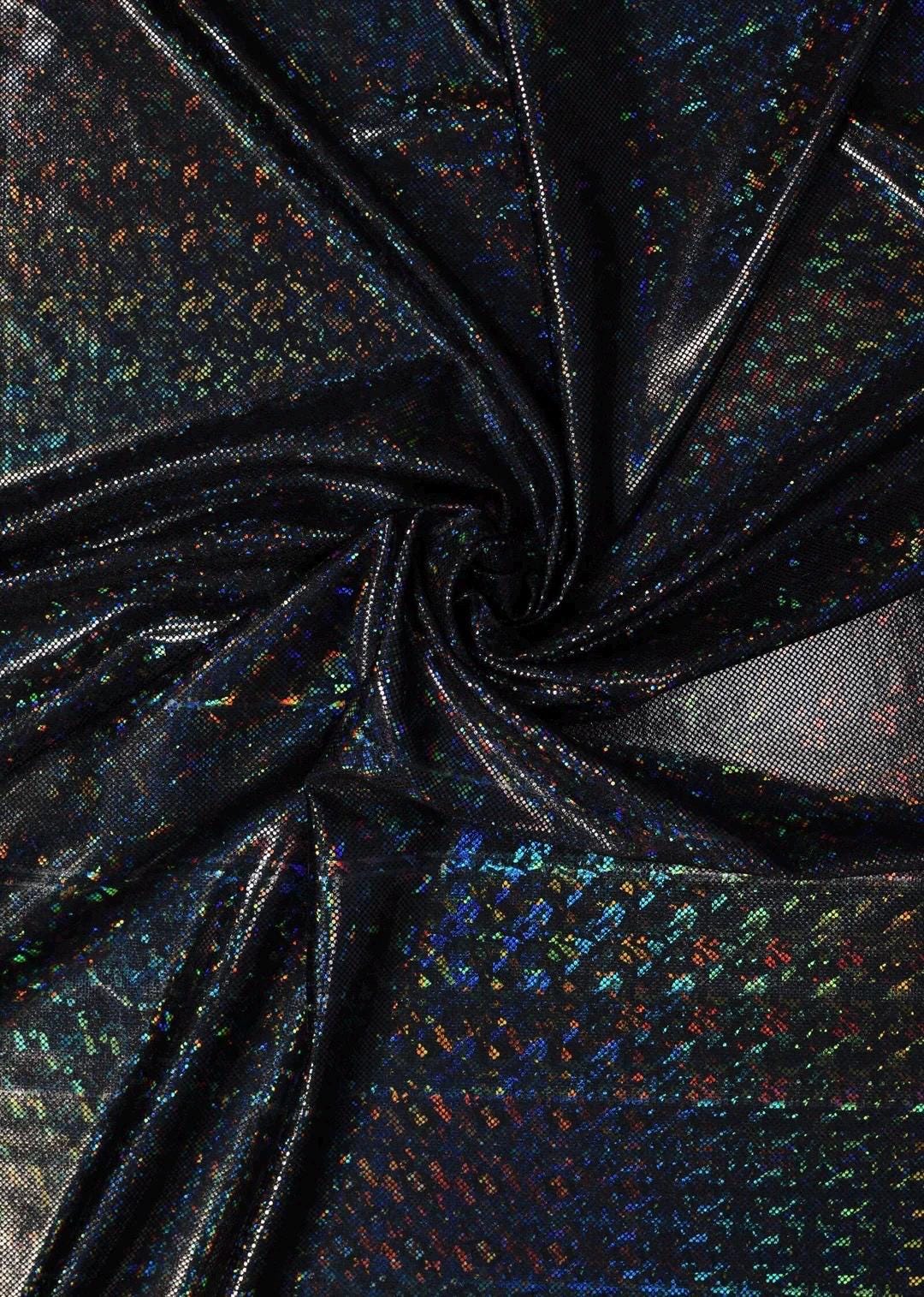 Holographic Shatter Glass Spandex Fabric - 60" Wide - Dance, Swim, Costume