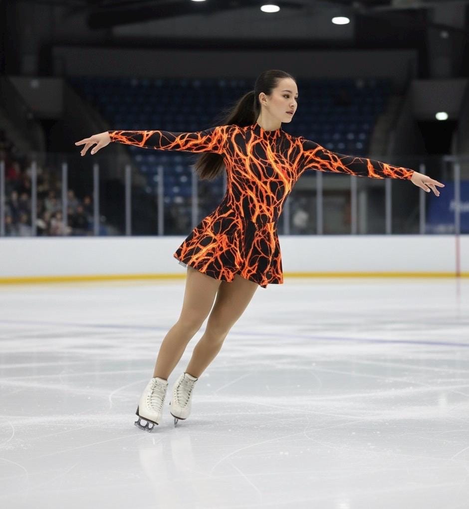Fire Lava Print Nylon Spandex Fabric: 4-Way Stretch Activewear