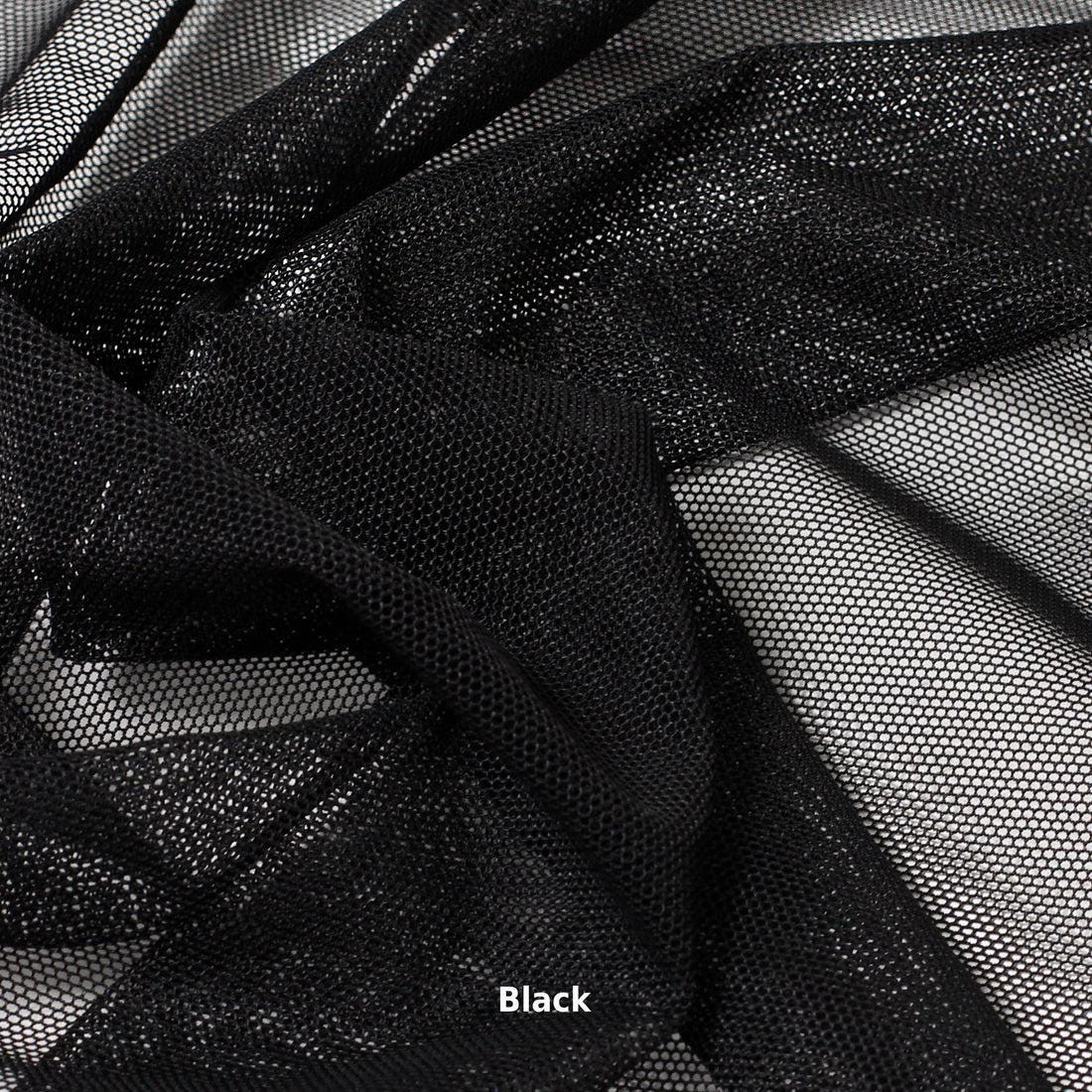 Stretch MeshFabric by Yard | Recycled Polyester Spandex| Lightweight Breathable Mesh |