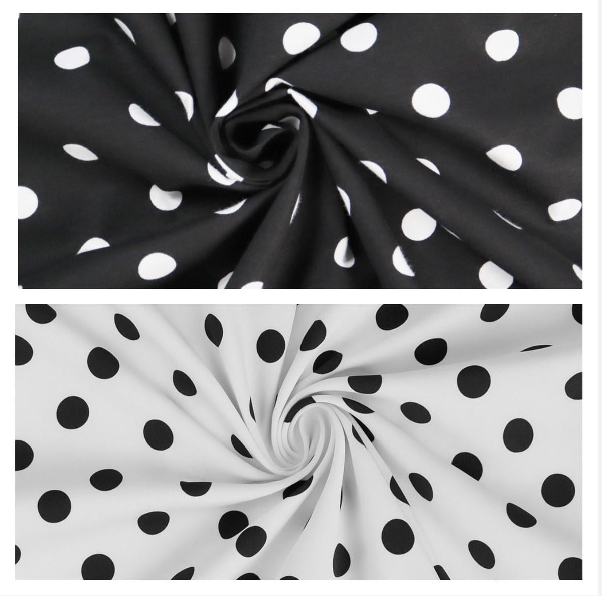 Polka Dot Lycra Spandex Fabric: 4-Way Stretch Dancewear Costume Fabric