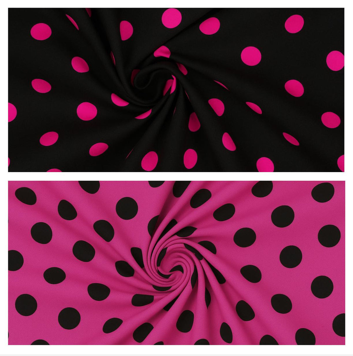 Polka Dot Lycra Spandex Fabric: 4-Way Stretch Dancewear Costume Fabric