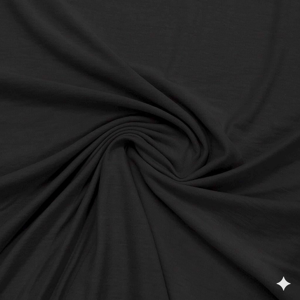 Organic Cotton Spandex Jersey Knit Fabric | Heavy Weight 300gsm, 4-Way Stretch