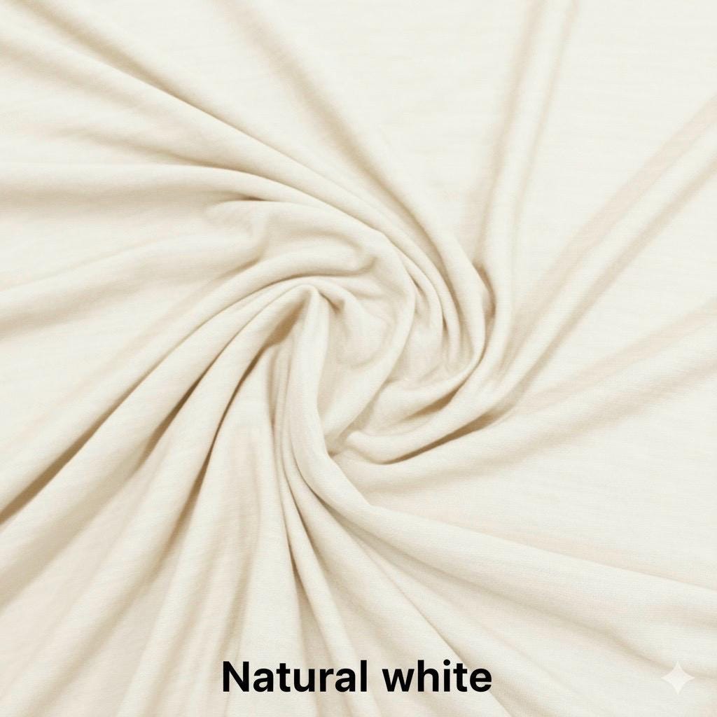 Merino Wool Lyocell Jersey Knit Fabric | Sustainable Stretch Apparel (190GSM)