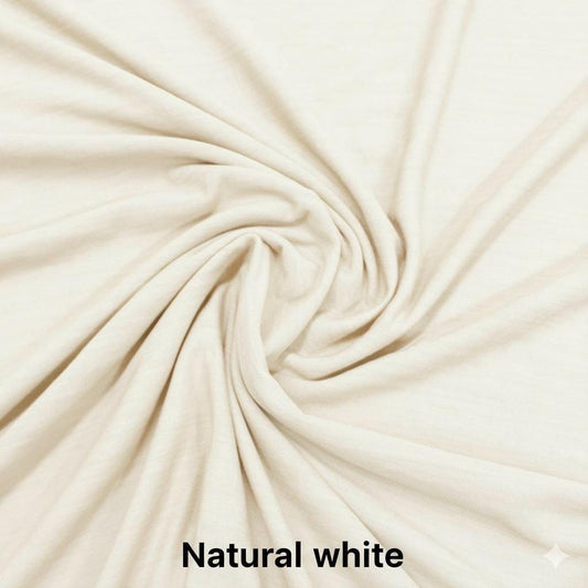 Merino Wool Lyocell Jersey Knit Fabric | Sustainable Stretch Apparel (190GSM)