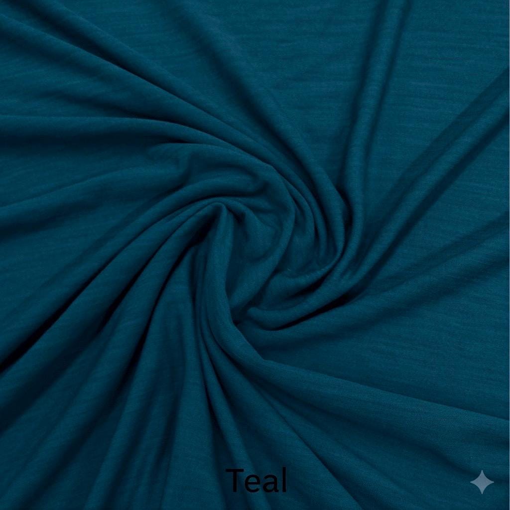 Merino Wool Lyocell Jersey Knit Fabric | Sustainable Stretch Apparel (190GSM)