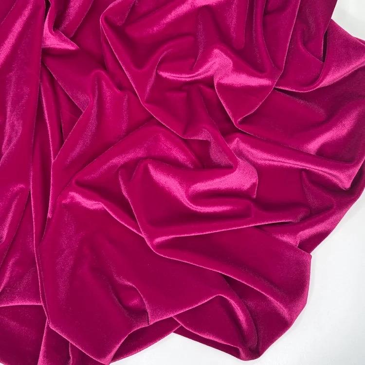 Stretch Velvet Fabric - Polyester Spandex Blend, Apparel & Costume Sewing, Sold by the Metre