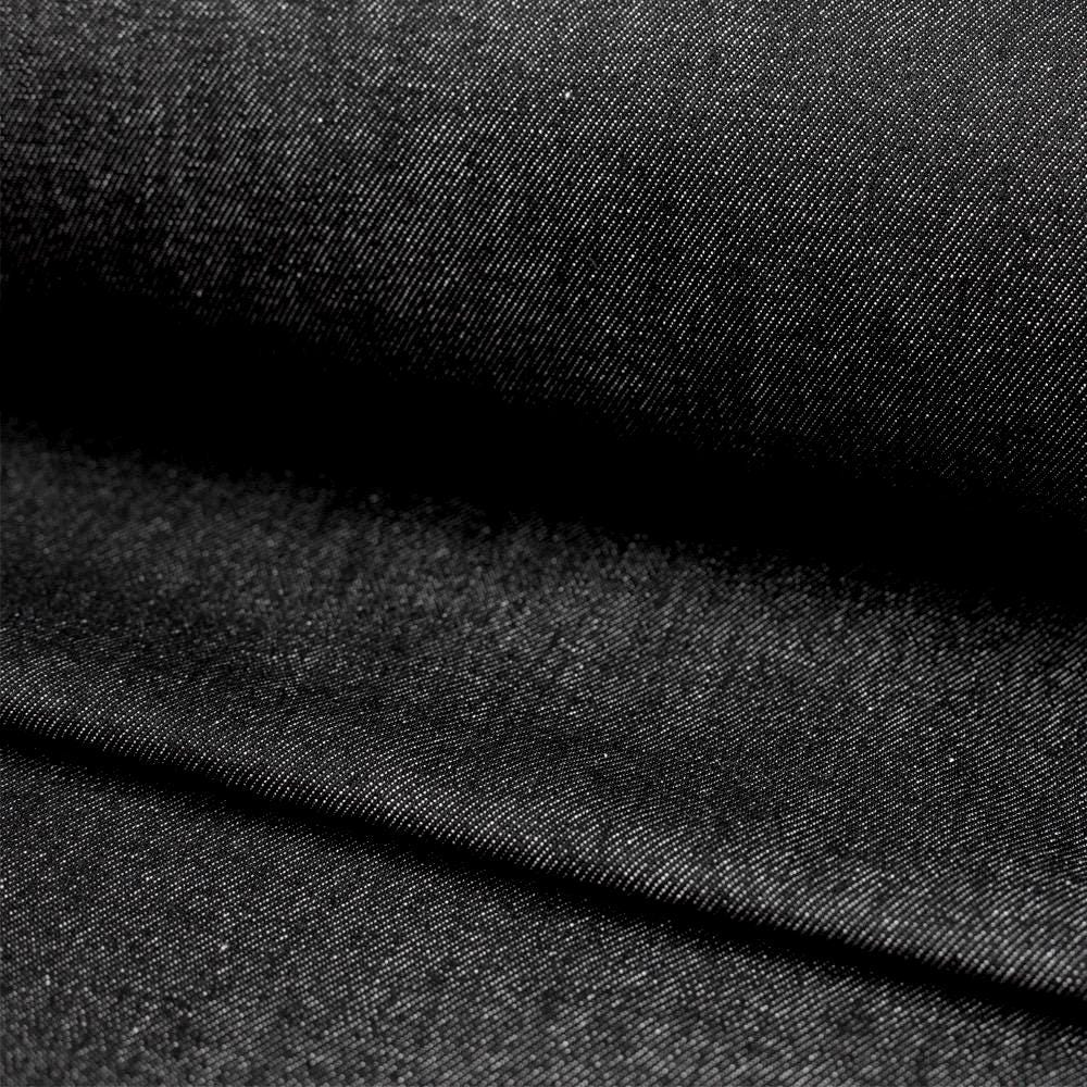 Heavyweight 14oz Denim Fabric | Black & Indigo Cotton, Wide Width