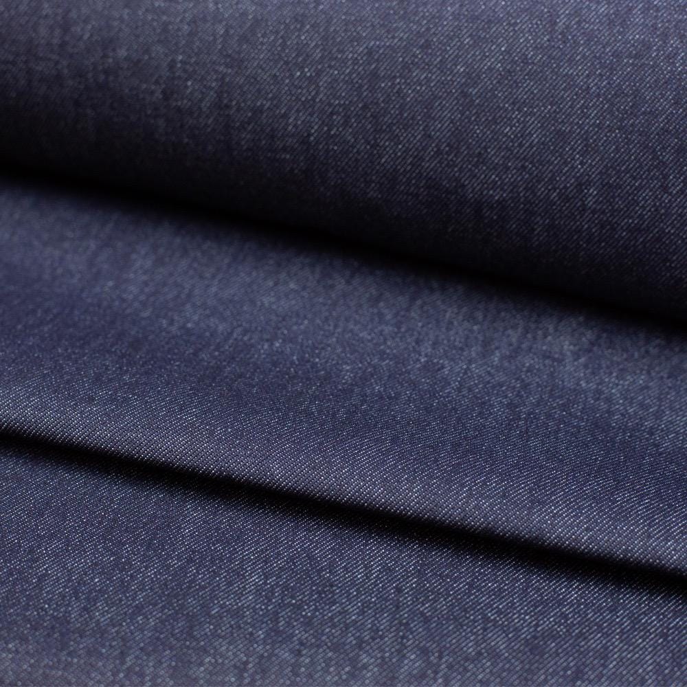 Heavyweight 14oz Denim Fabric | Black & Indigo Cotton, Wide Width