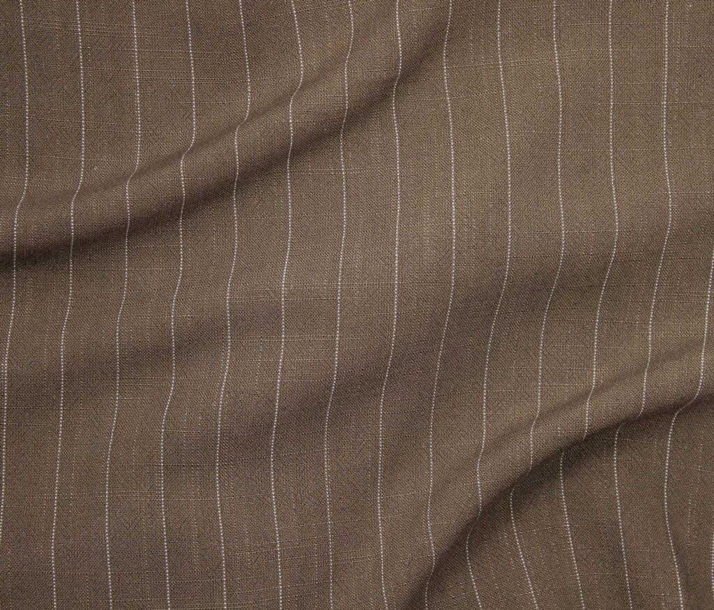 Serica Noil Stripe Fabric - Rayon Linen Blend Pinstripe Apparel Textile