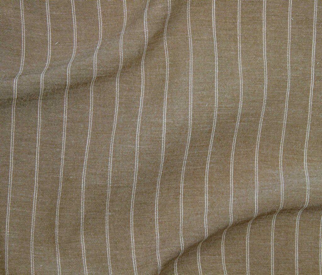 Nayeli Stripe Linen Look Fabric - Lightweight Polyester Textile for Summer Apparel
