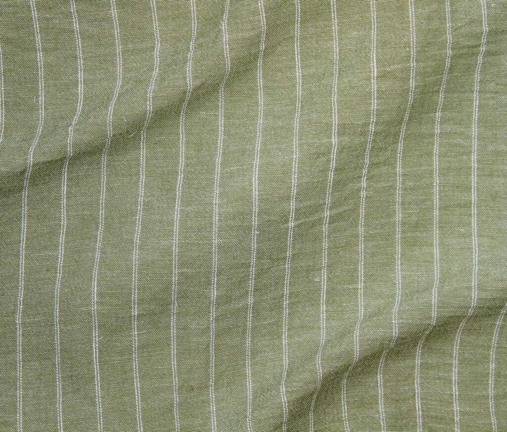 Nayeli Stripe Linen Look Fabric - Lightweight Polyester Textile for Summer Apparel