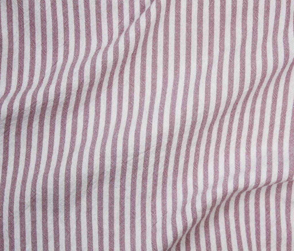 Azari Organic Cotton Yarn Dyed Stripe Fabric - Midweight Apparel Textile