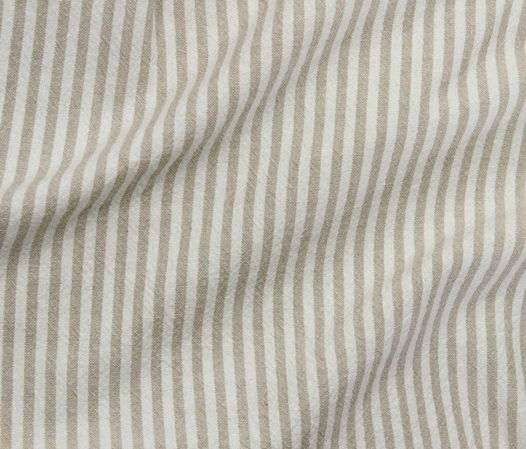 Azari Organic Cotton Yarn Dyed Stripe Fabric - Midweight Apparel Textile