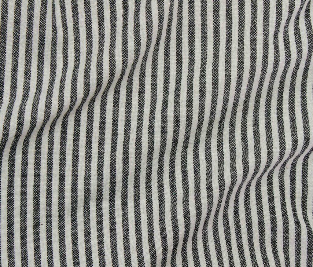 Azari Organic Cotton Yarn Dyed Stripe Fabric - Midweight Apparel Textile
