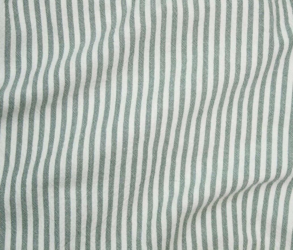Azari Organic Cotton Yarn Dyed Stripe Fabric - Midweight Apparel Textile