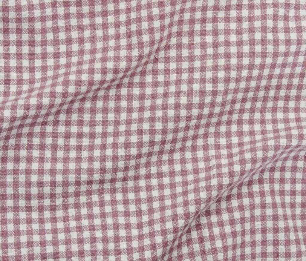 Nikolai Organic Cotton Check Fabric - Yarn Dyed Green Ivory Plaid - Sustainable Apparel