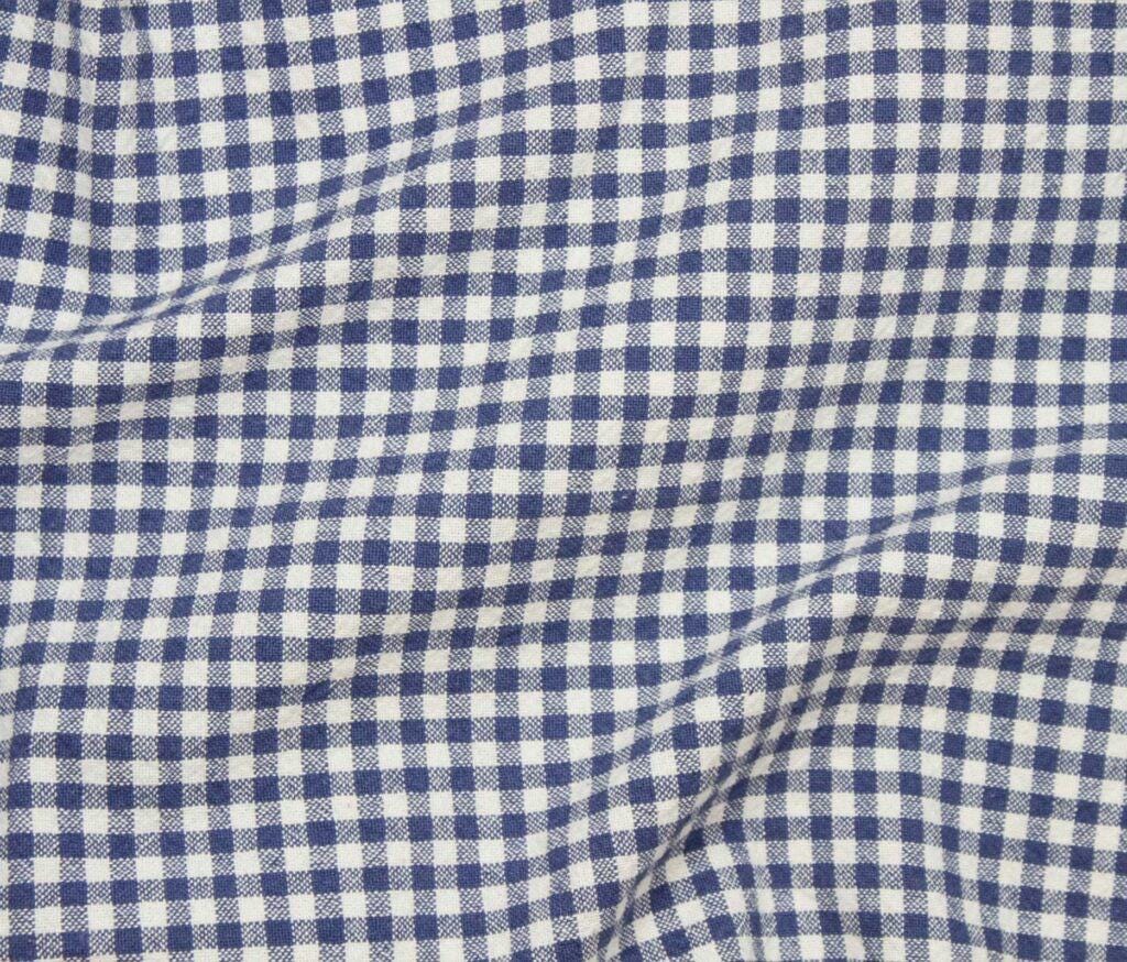 Nikolai Organic Cotton Check Fabric - Yarn Dyed Green Ivory Plaid - Sustainable Apparel