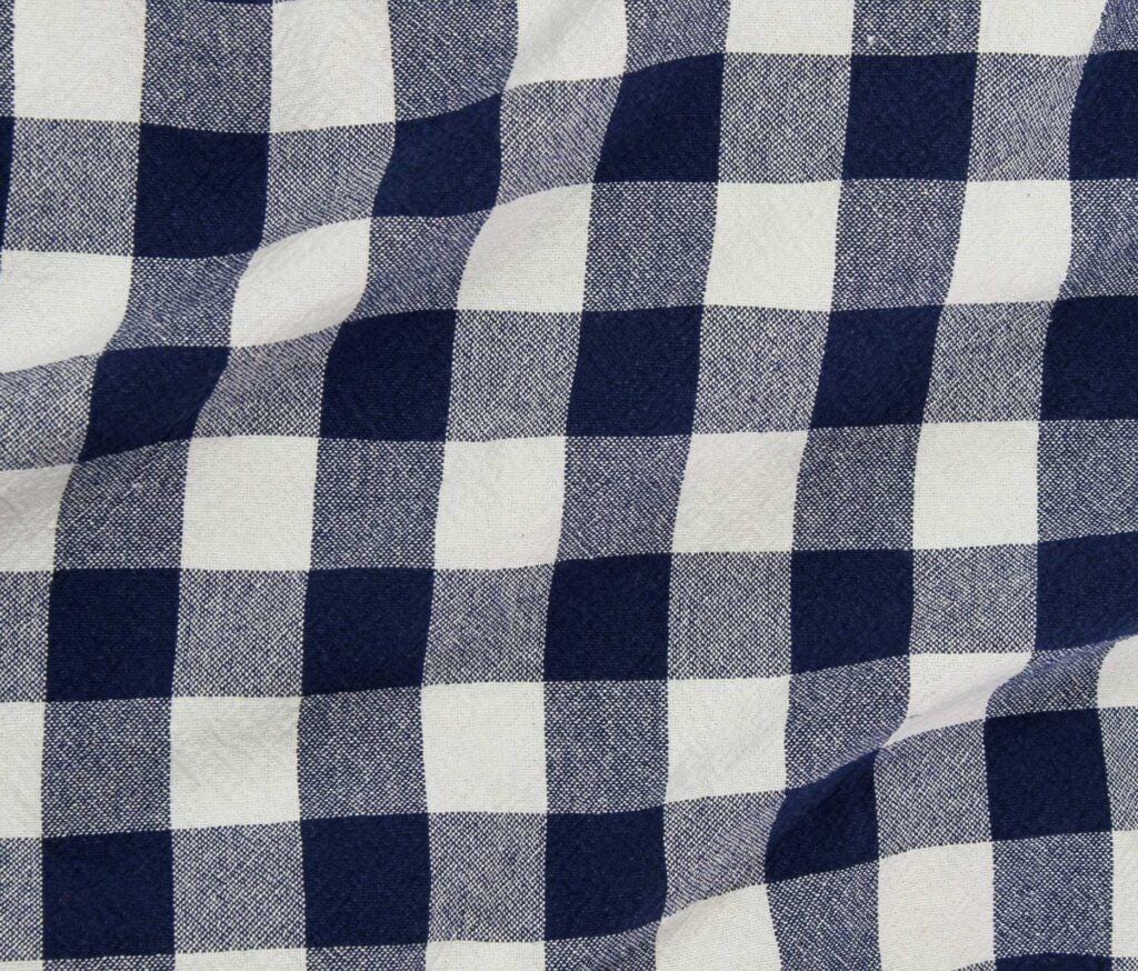 Caspian Organic Yarn-Dyed Cotton Plaid Fabric - Apparel & Home Textile (5 Metre Minimum)