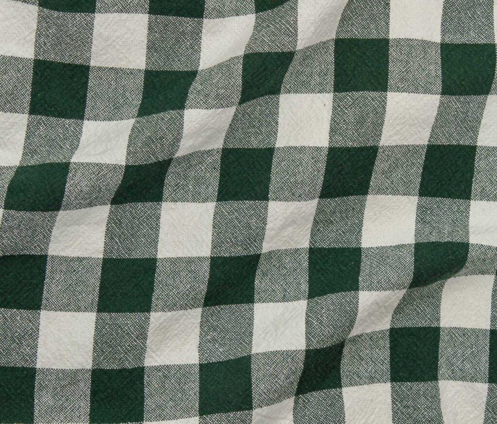 Caspian Organic Yarn-Dyed Cotton Plaid Fabric - Apparel & Home Textile (5 Metre Minimum)