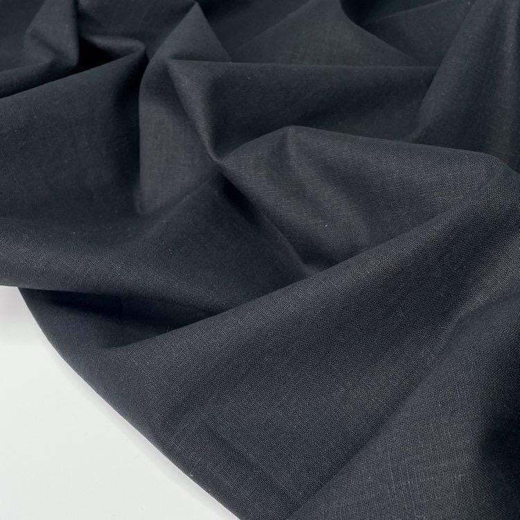 Amalfi Washed Linen Cotton Blend Fabric: Breathable Apparel Textile, 175 GSM Sustainable Weave