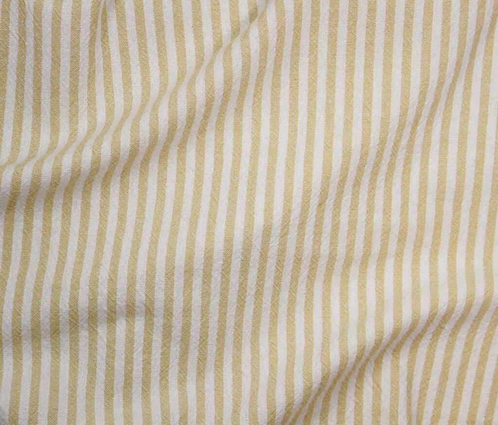 Azari Organic Cotton Yarn Dyed Stripe Fabric - Midweight Apparel Textile