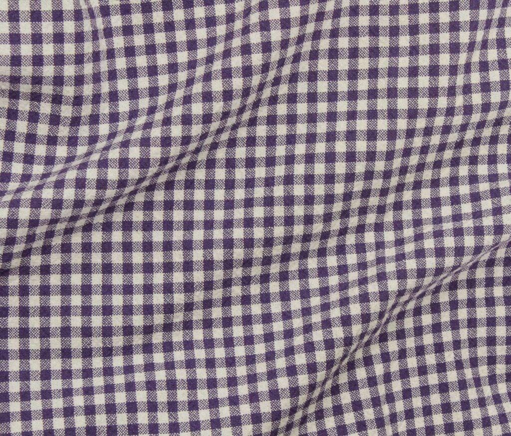 Nikolai Organic Cotton Check Fabric - Yarn Dyed Green Ivory Plaid - Sustainable Apparel