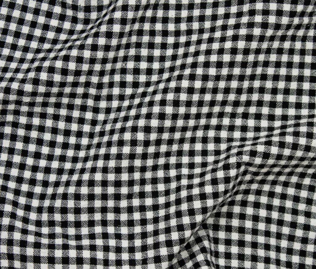 Nikolai Organic Cotton Check Fabric - Yarn Dyed Green Ivory Plaid - Sustainable Apparel