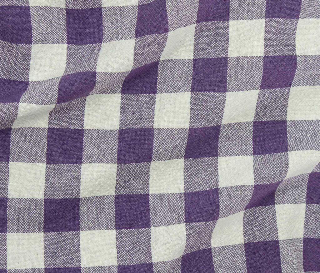 Caspian Organic Yarn-Dyed Cotton Plaid Fabric - Apparel & Home Textile (5 Metre Minimum)