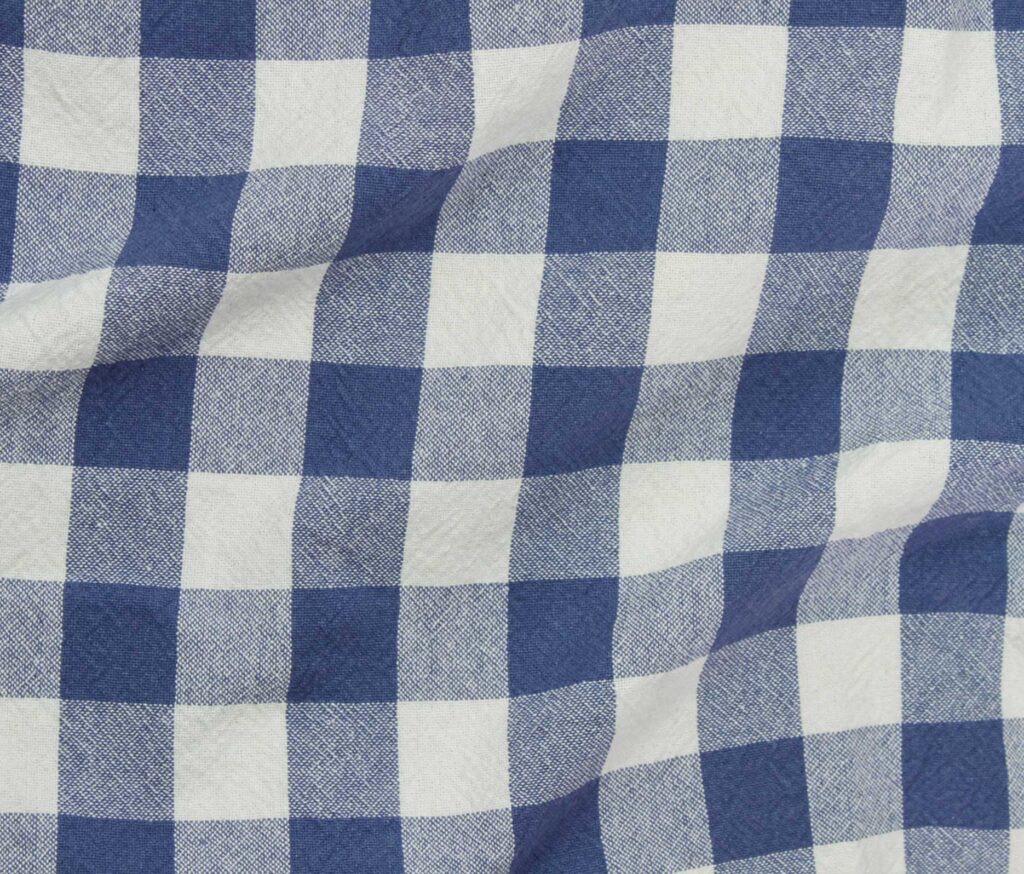 Caspian Organic Yarn-Dyed Cotton Plaid Fabric - Apparel & Home Textile (5 Metre Minimum)