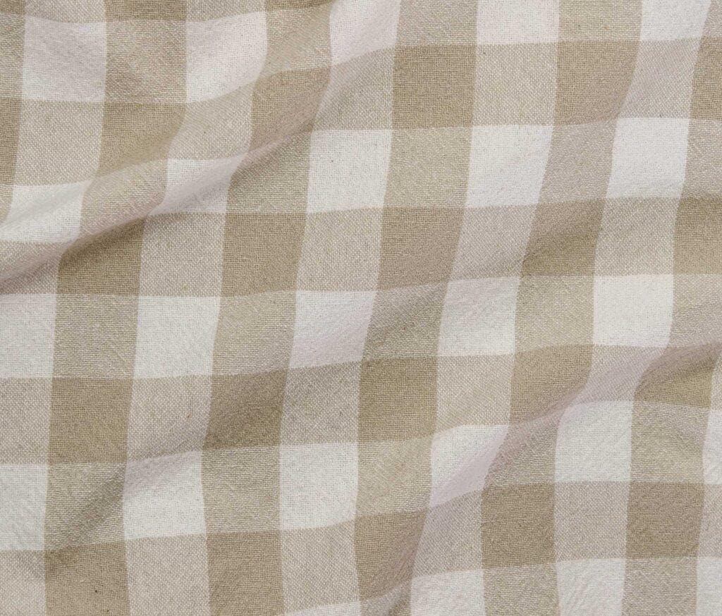 Caspian Organic Yarn-Dyed Cotton Plaid Fabric - Apparel & Home Textile (5 Metre Minimum)