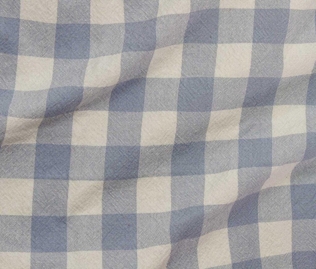 Caspian Organic Yarn-Dyed Cotton Plaid Fabric - Apparel & Home Textile (5 Metre Minimum)