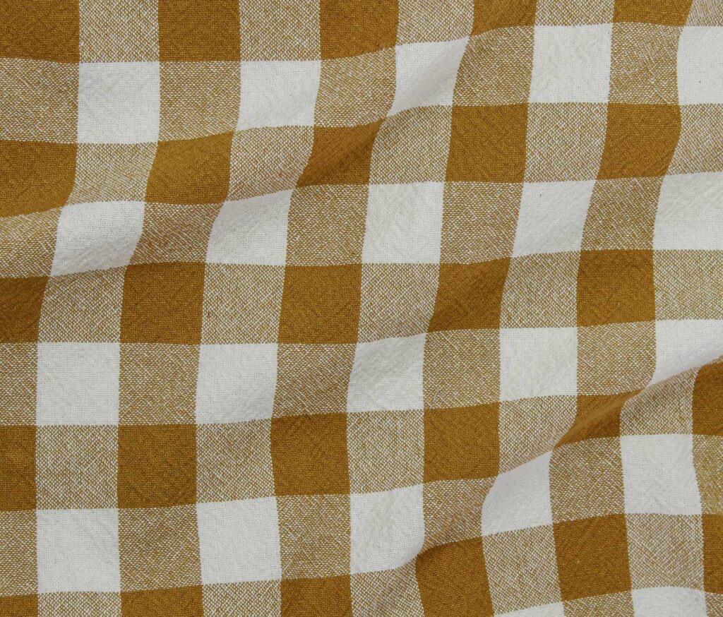 Caspian Organic Yarn-Dyed Cotton Plaid Fabric - Apparel & Home Textile (5 Metre Minimum)